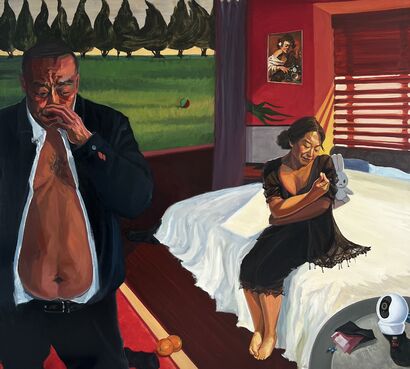 Before the sun sets - a Paintings Artwork by Jiayang Xu